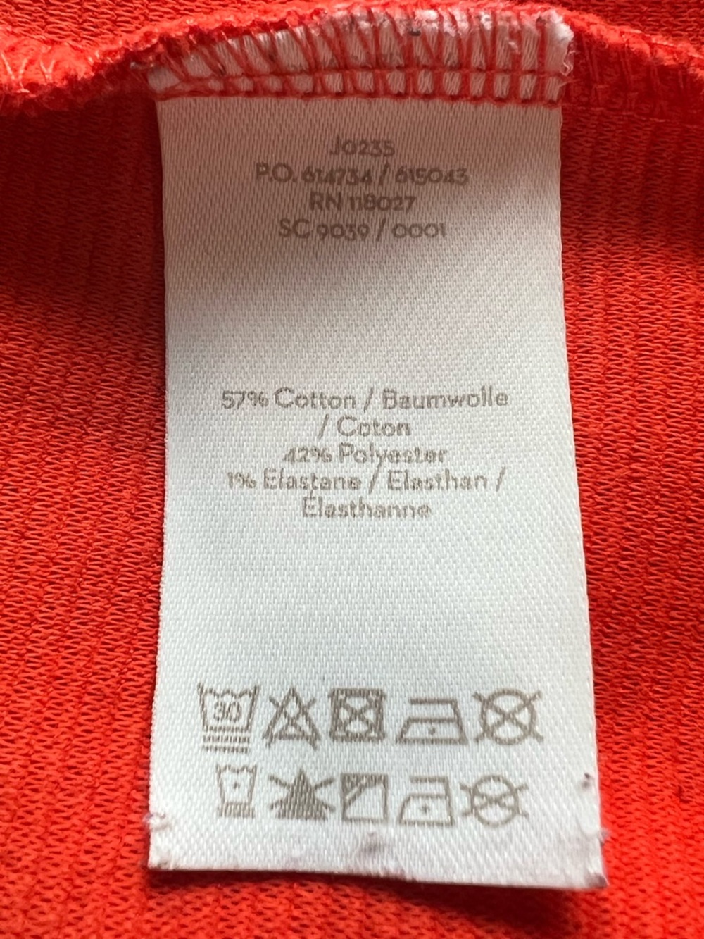 Boden Orange Jasmine Ottoman Ribbed Knit V-Neck Shift Dress Pockets US 6R - Picture 5 of 7